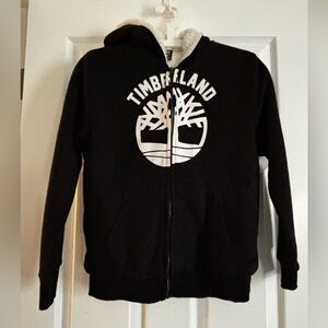 Timberland Black Jacket with White Fleece